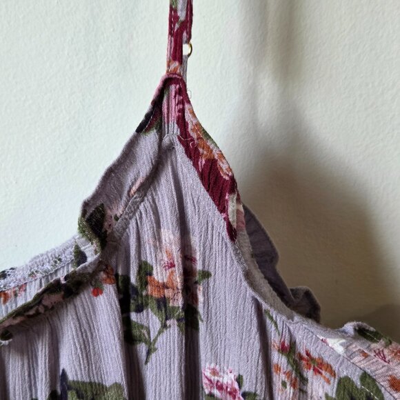 EUC NATURAL LIFE FLORAL LILAC TANK DRESS SIZE M - Picture 5 of 16